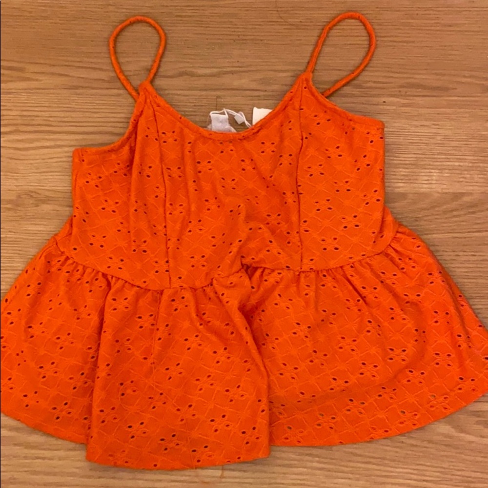 brand new w tags super cute orange coral top